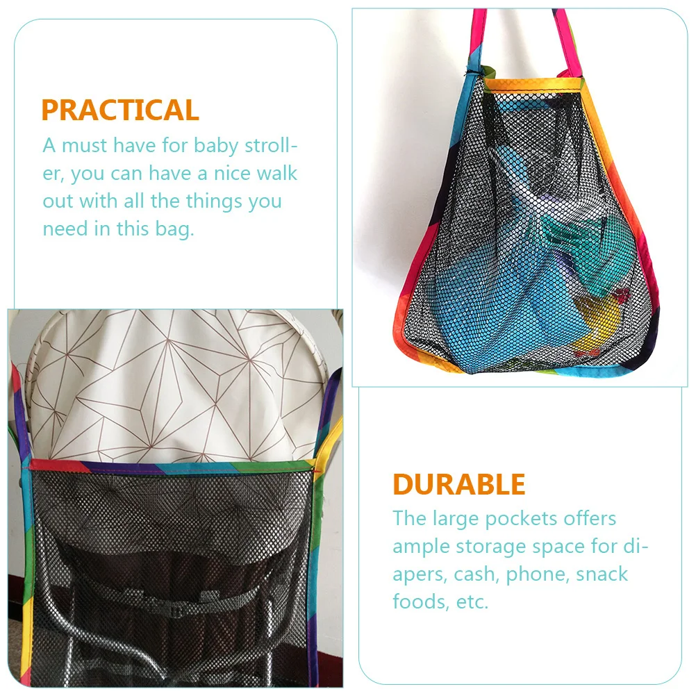 

6 шт., сумка-органайзер для детской коляски, подвесной дизайн, большое пространство для хранения, универсальный подвесной органайзер для детской коляски для салфеток, закусок