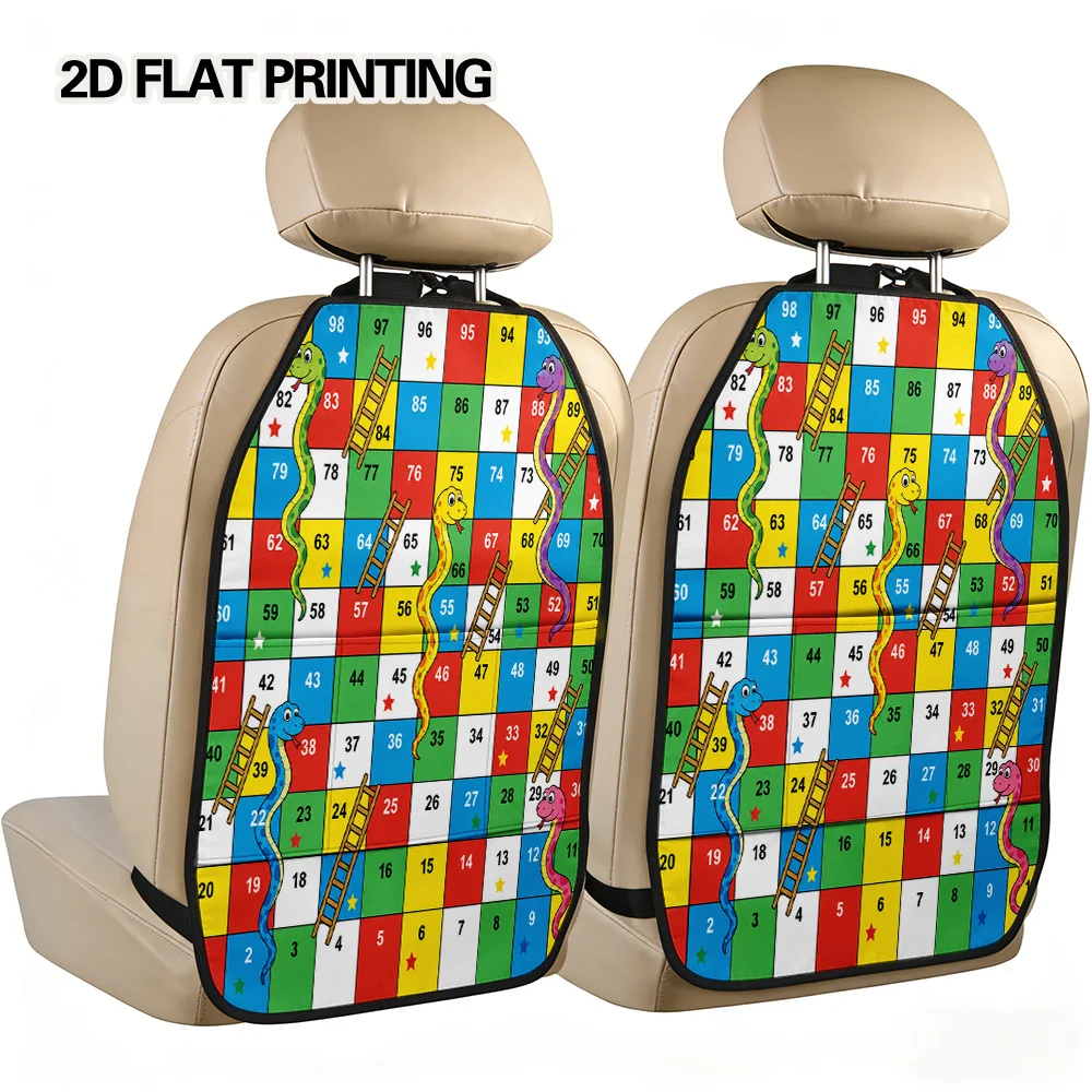 2pcs Car With Snakes & Ladders Print - Multi- Storage Mat Suitable For Tidy Travel Gear, Colorful Auto For Vehicles, Suitable Fo