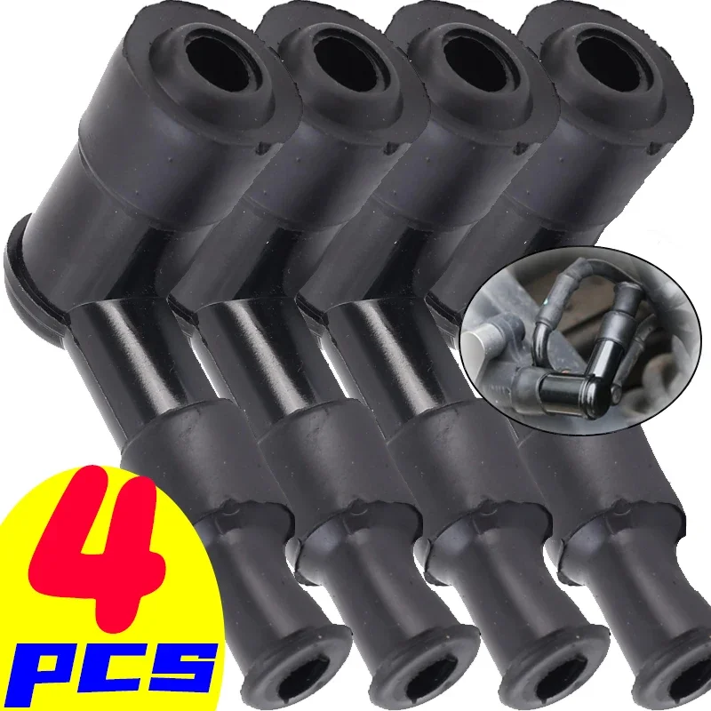 1-4pcs Motorcycle Underbone Spare Parts Universal Motorcycle Ignition Spark Plug Cap Moped Scooter Dirt Bike Straddle Type