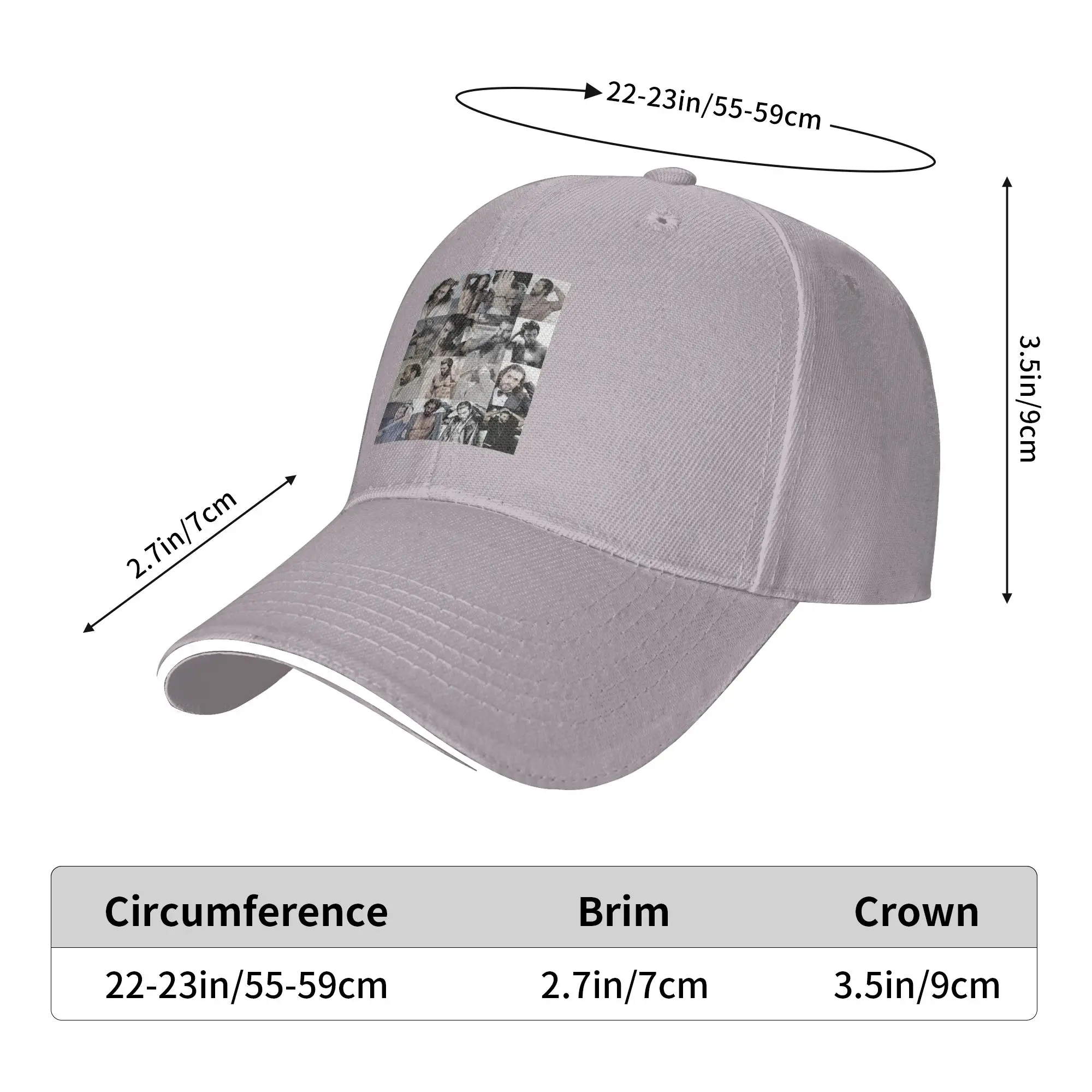 Actor Can Yaman Photo Cap Casual Baseball Caps Adjustable Hat Hip Hop Summer Unisex Baseball Hats Customizable