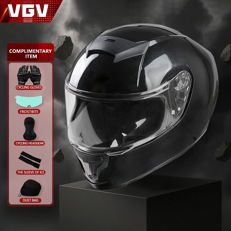

VGV L02 Retro motorcycle helmet men's summer personalized bluetooth full helmet women's electric motorcycle helmet four seasons