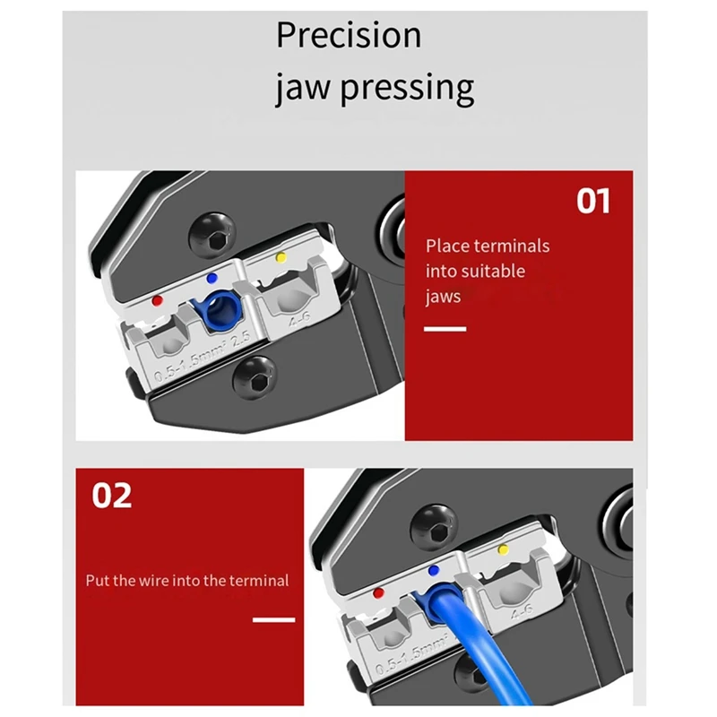 HS-30J Multi-Function Crimping Pliers Crimping Pliers Set Cold Press Insulated Terminal Spring Terminal Pliers