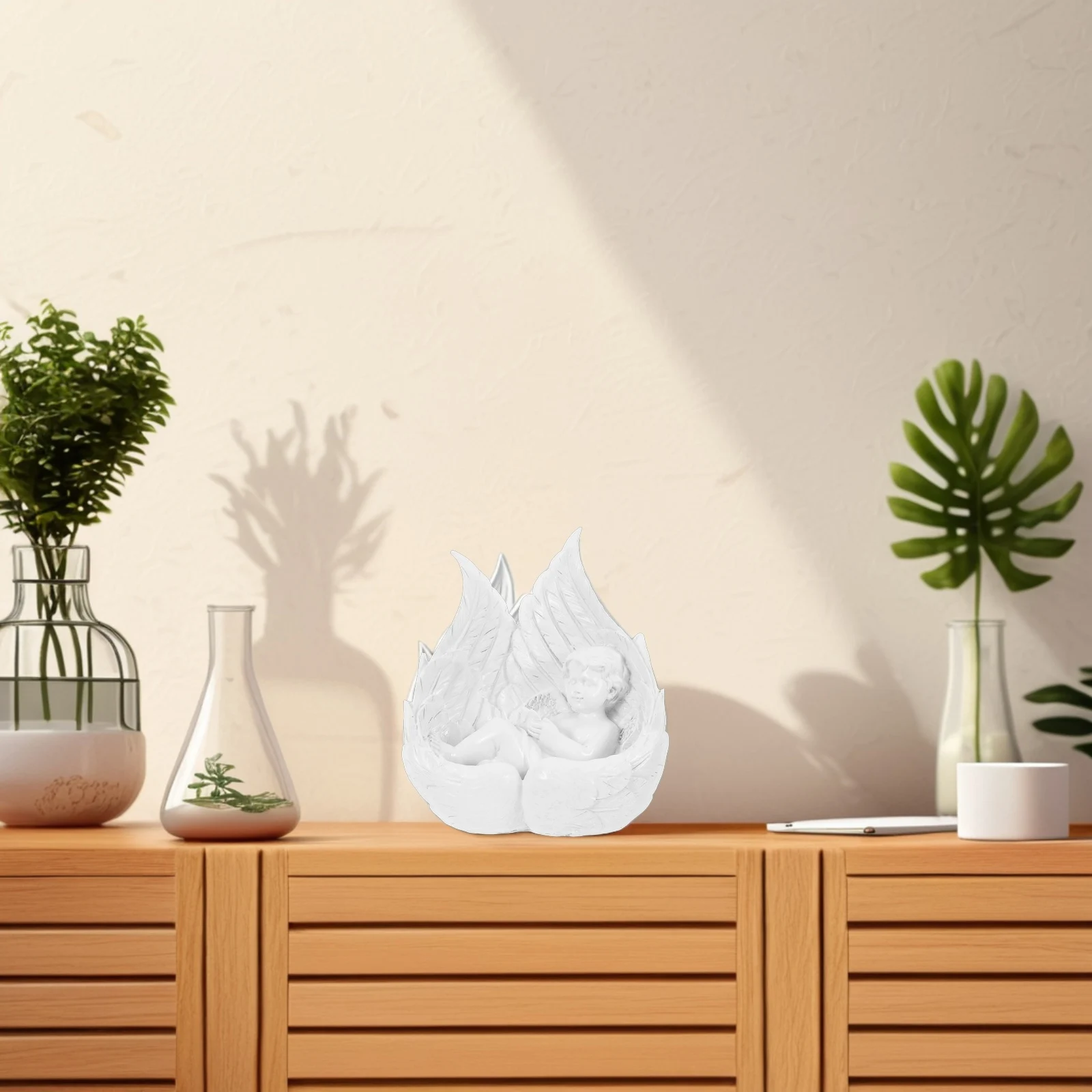 

1Pcs Vintage Garden Angel Ornament Resin Sculpture for Home Decoration Mini Piece