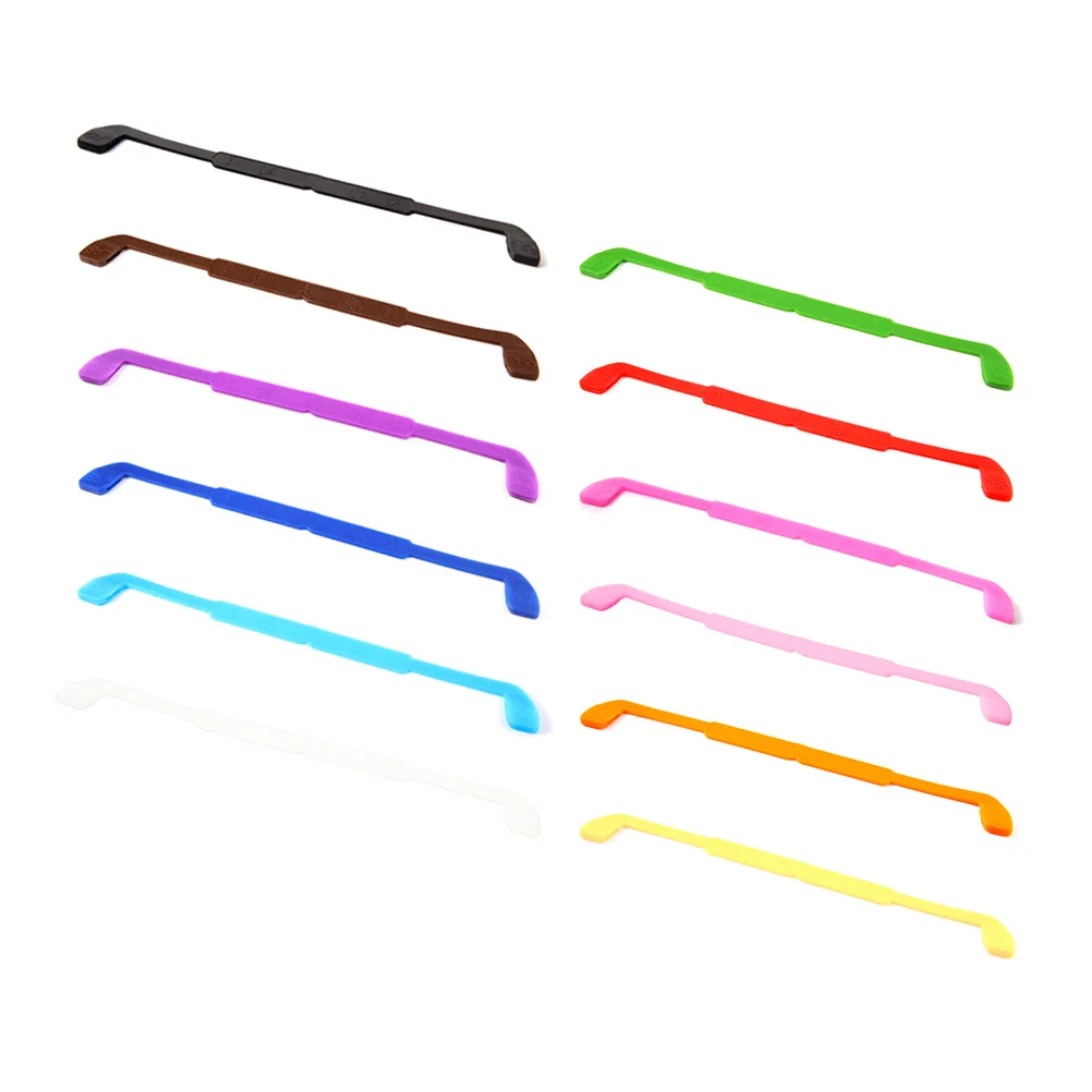 12 Pcs Glasses Silicone Holder for Antiskid Strap Eyeglass Non-slip Belt Eyeglasses