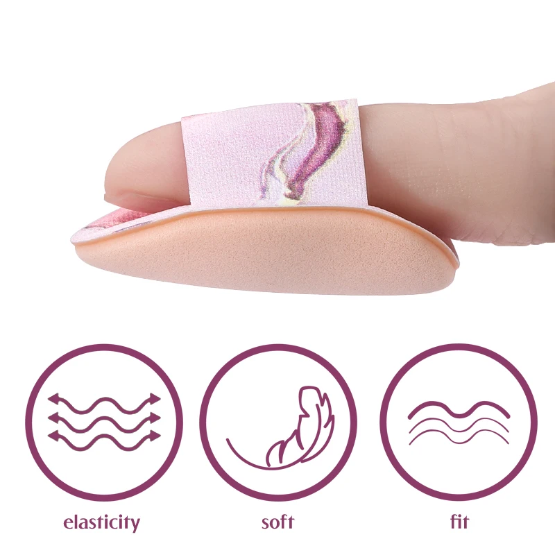 20 ชิ้น Mini Finger Puff แต่งหน้าฟองน้ําชุด Air Cushion เครื่องสําอางค์พัฟ Wet & Dry BB ครีม Applicator คอนซีลเลอร์ Foundation พัฟ