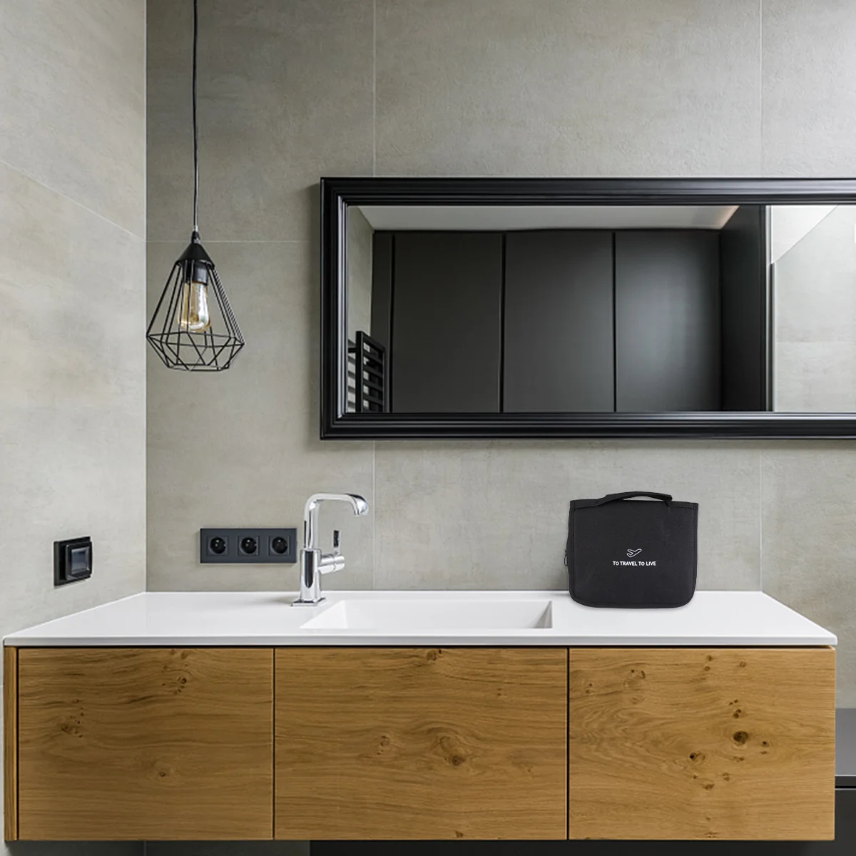 

Makeup Bag Capacity Lightweight Storage Hanging Storage Bag Travel Wash Pouch For Women Portable Organizer