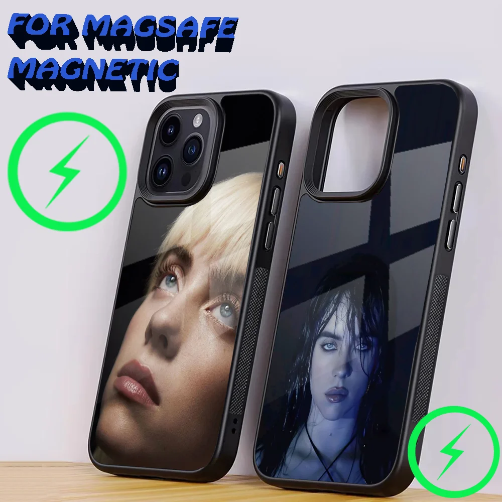 

Singer BB-Billie Phone Case For iPhone 16,15,14,13,12,11,Plus,Pro,Max Mini Magsafe Magnetic Wireless Charging