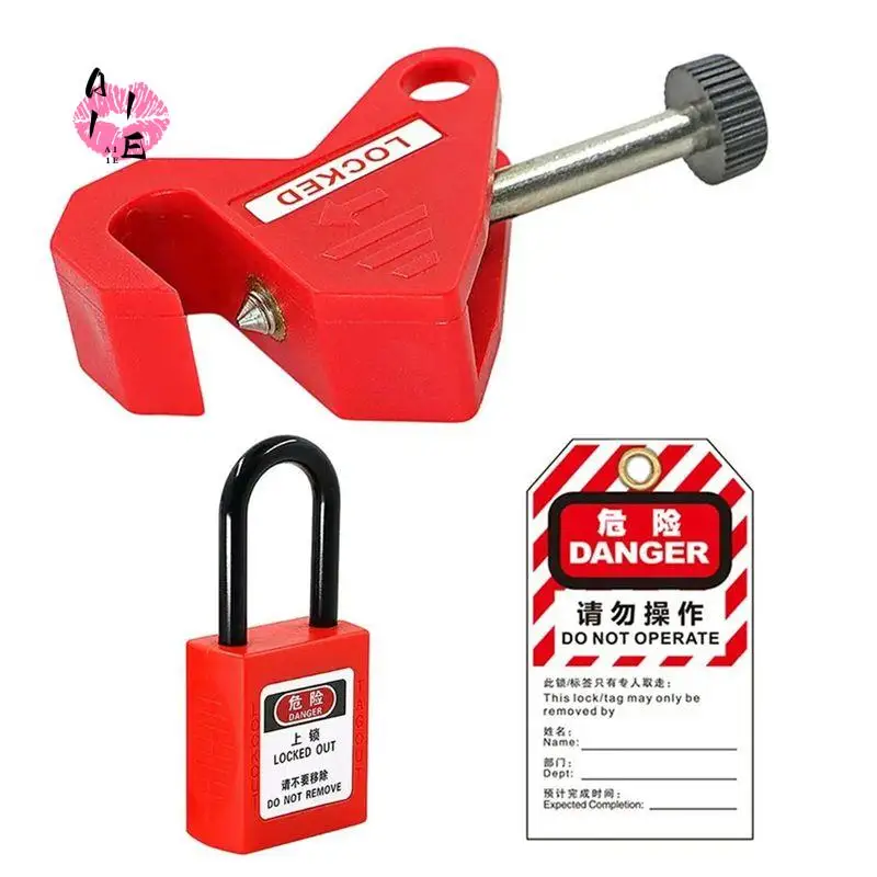A11E-Breaker Lock Circuit Breaker Safety Lock Home Distribution Box Lockout Isolation Device For Factory Safety Locking Tool