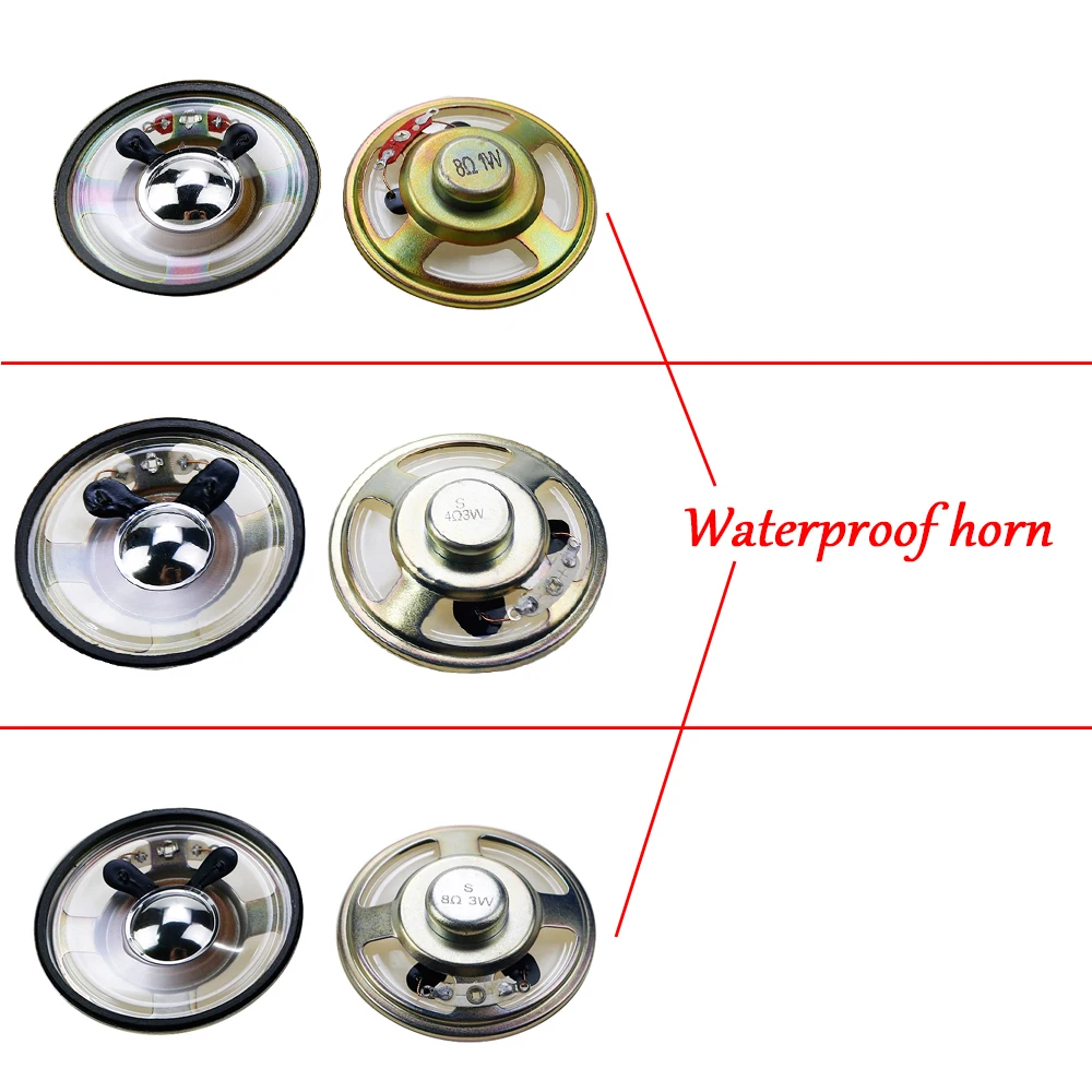 1 Piece NEW Waterproof Speaker 4 ohm 8 ohms 1/3 watt  1W 3W  4R 8R Diameter  57MM 5.7CM LoudSpeaker