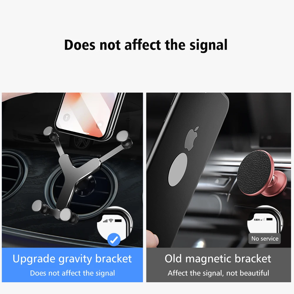 Oatsbasf Universal Car Phone Holder Gravity Bracket Cellphone Holder For iPhone Samsung Xiaomi GPS Mount Stand Phone Accessories