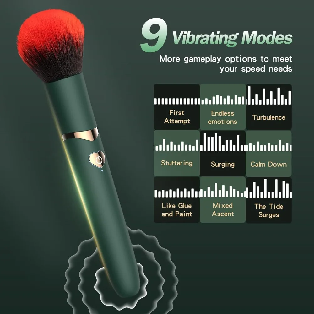 فرشاة التجميل الكهربائية كريم الأساس وأحمر الخدود فرشاة البودرة السائبة أدوات التجميل قابل للغسل الاهتزاز القابلة لإعادة الشحن أدوات فرشاة ماكياج
