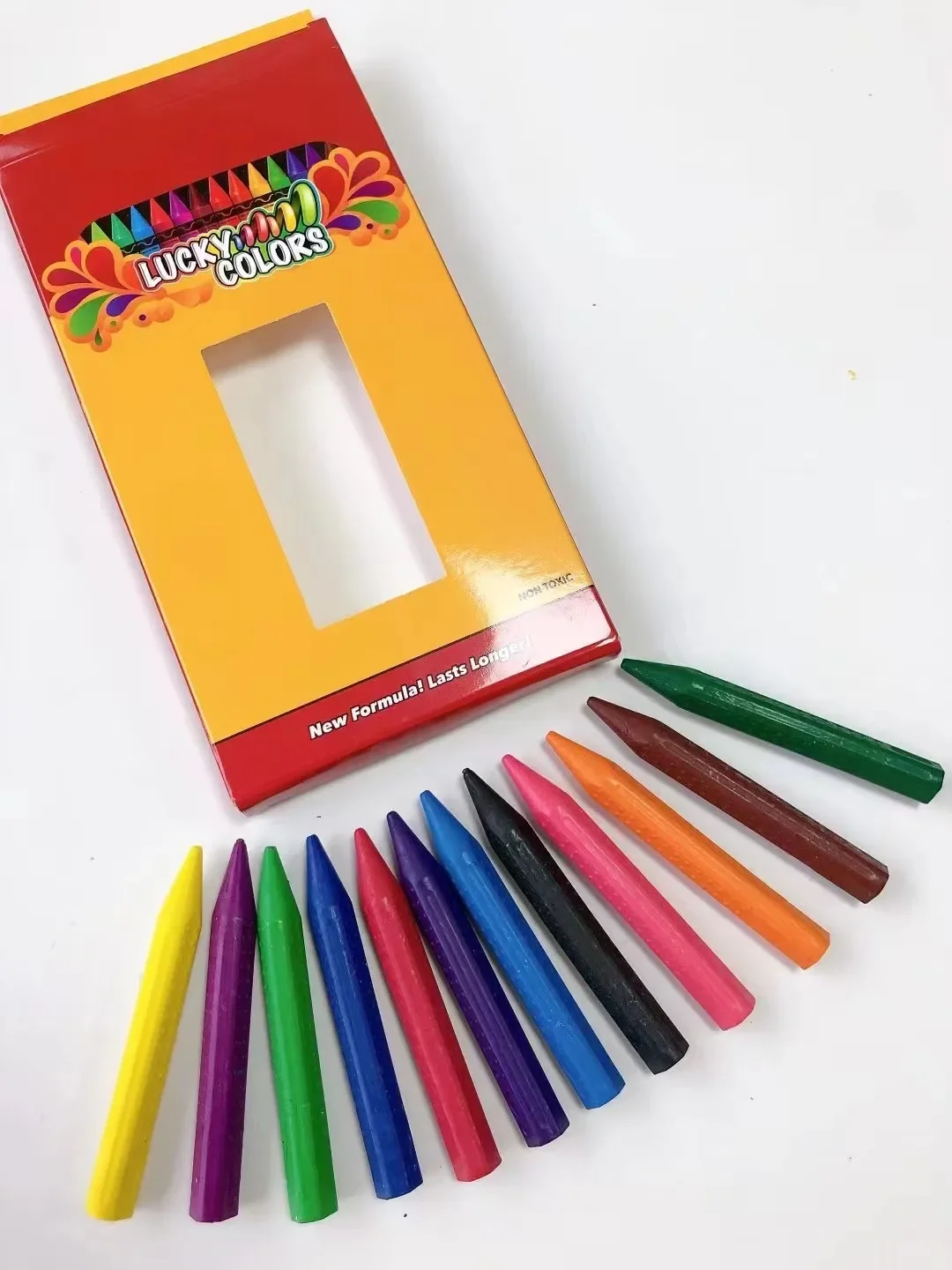 Lápiz de cera lavable para pintar al óleo, 12 piezas, lápices de colores para no usar las manos sucias, palos de dibujo, DIY