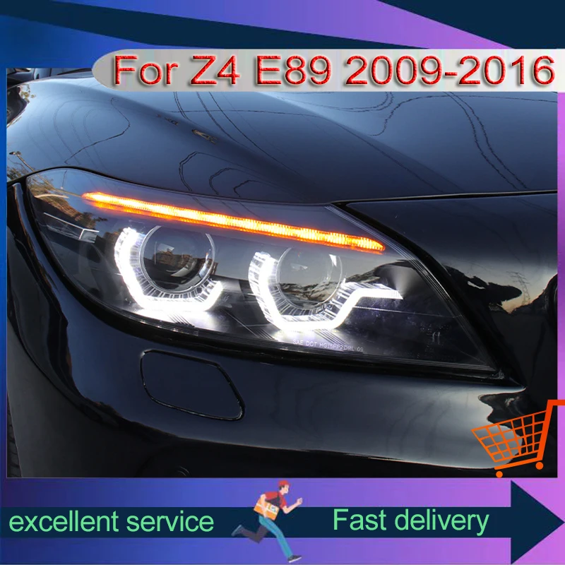 Auto Headlight For BMW Z4 E89 2009-2016 Refit Assembly Lens Xenon Front Lamp LED DRL Dynamic Turn Signal Light Car Accessories