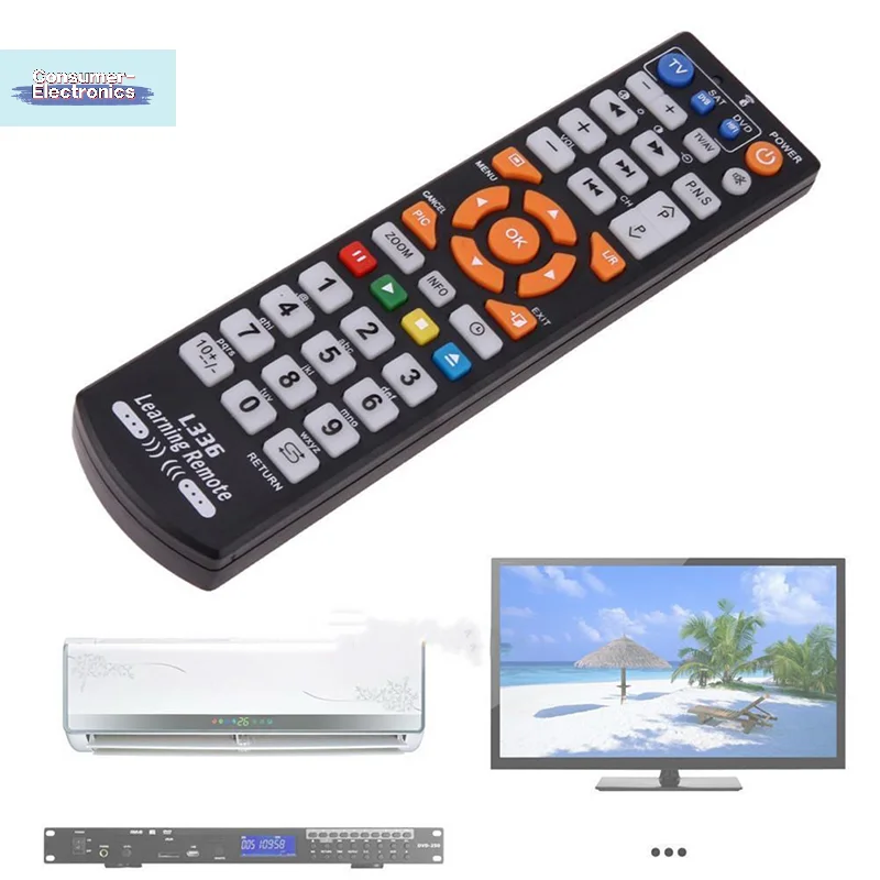 【Smart Remote Control Controller Universal With Learn Function For TV CBL DVD SAT】