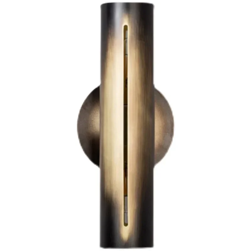 

Nordic Living Room Copper Wall Lamps Bedroom Bedside Lamp Aisle Staircase Sconce Simple Retro LED Light Designer Fixtures