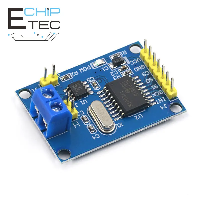 Free shipping MCP2515 CAN Bus Module TJA1050 Receiver SPI For 51 MCU ARM Controller