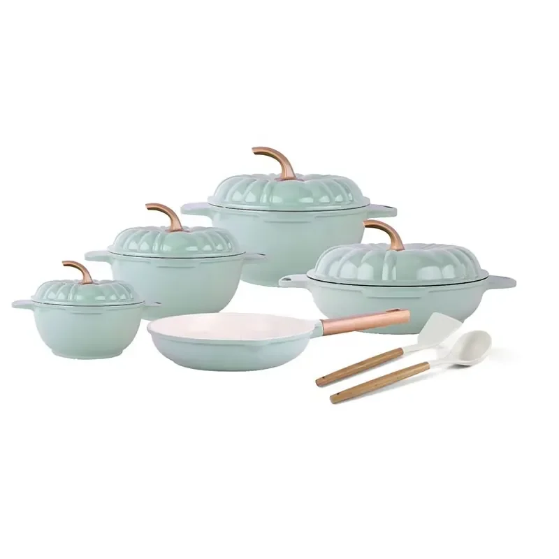 Cookware Sets Non-stick Europe Household 11 Pieces Aluminum Quality Induction Stove Cookware Set