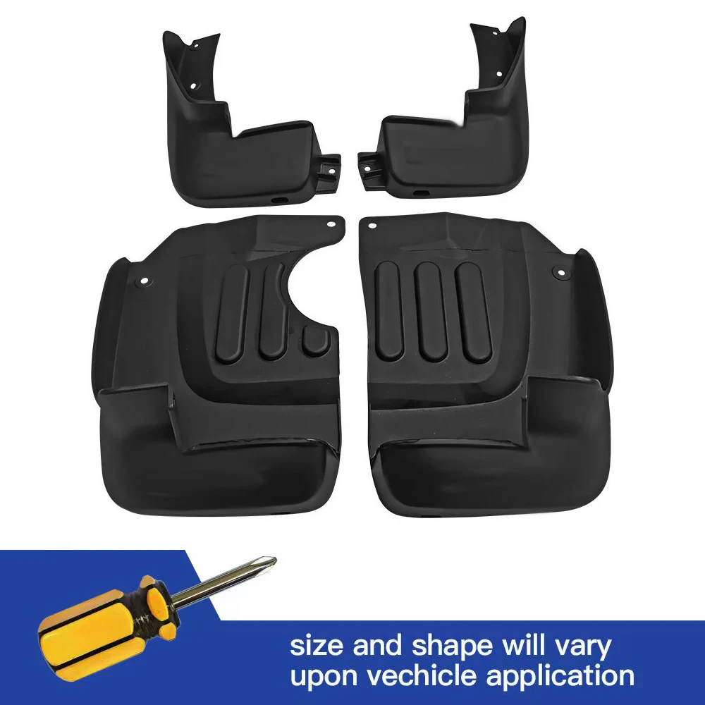 

4Pcs Front & Rear Mud Flaps Splash Guards Mudguards Black For Nissan NV350 Urvan Caravan 2012-2015 2016 2017 2018 2019 2020