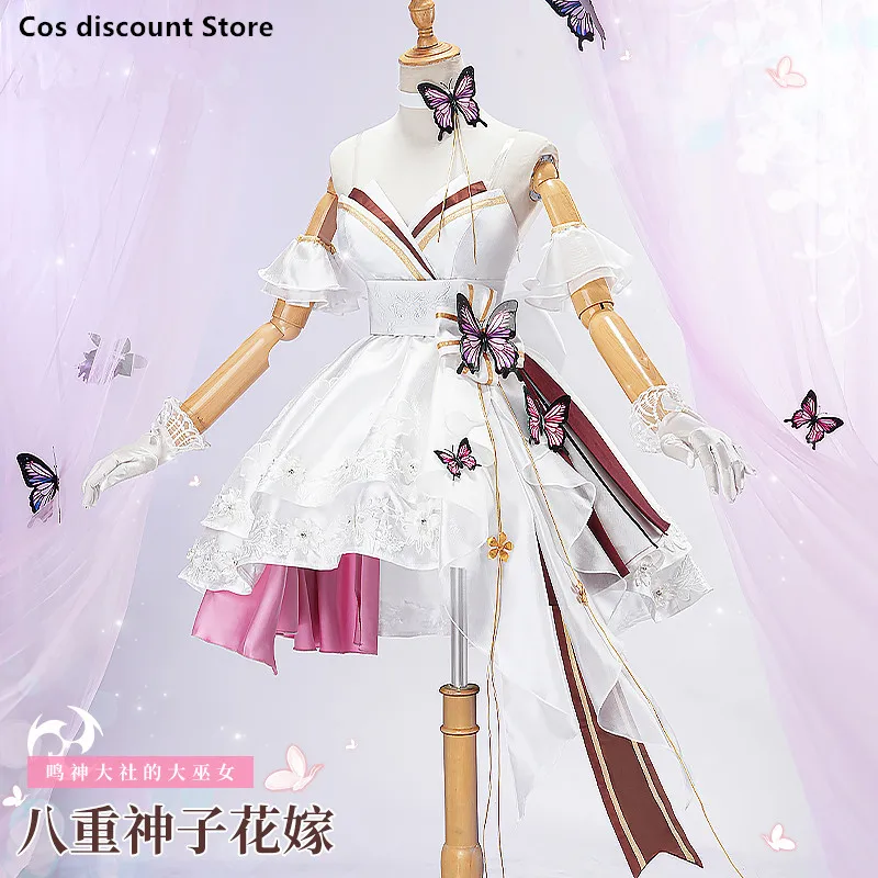 

Yae Miko Wedding Dress Game Genshin Impact Cosplay Costume Anime Girl Women Role-playing Clothing for Girls 2023 Sizes S-XL New