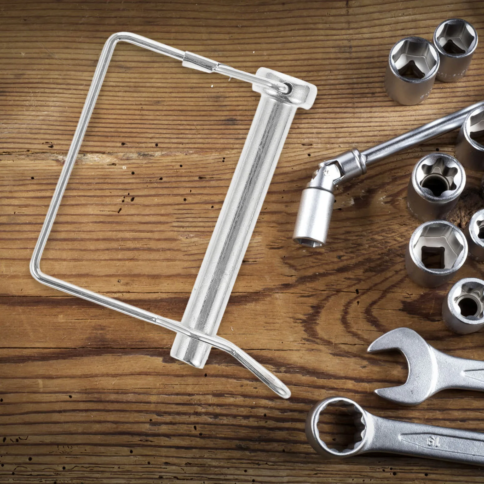 Safety Coupler Pin For Trailers Heavy Duty Shaft Locking Pin Galvanized Iron Hitch Lock Towing Farm Garden Trailer Coupler