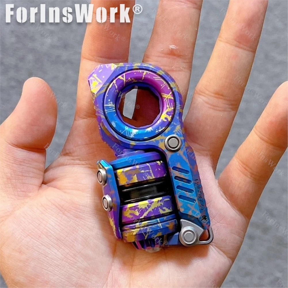 

Gobigger Aurora DIY Polishing + Titanium Splatter Ink Push Slider Multi-functional Composite Toys EDC Slider Fidget Toy