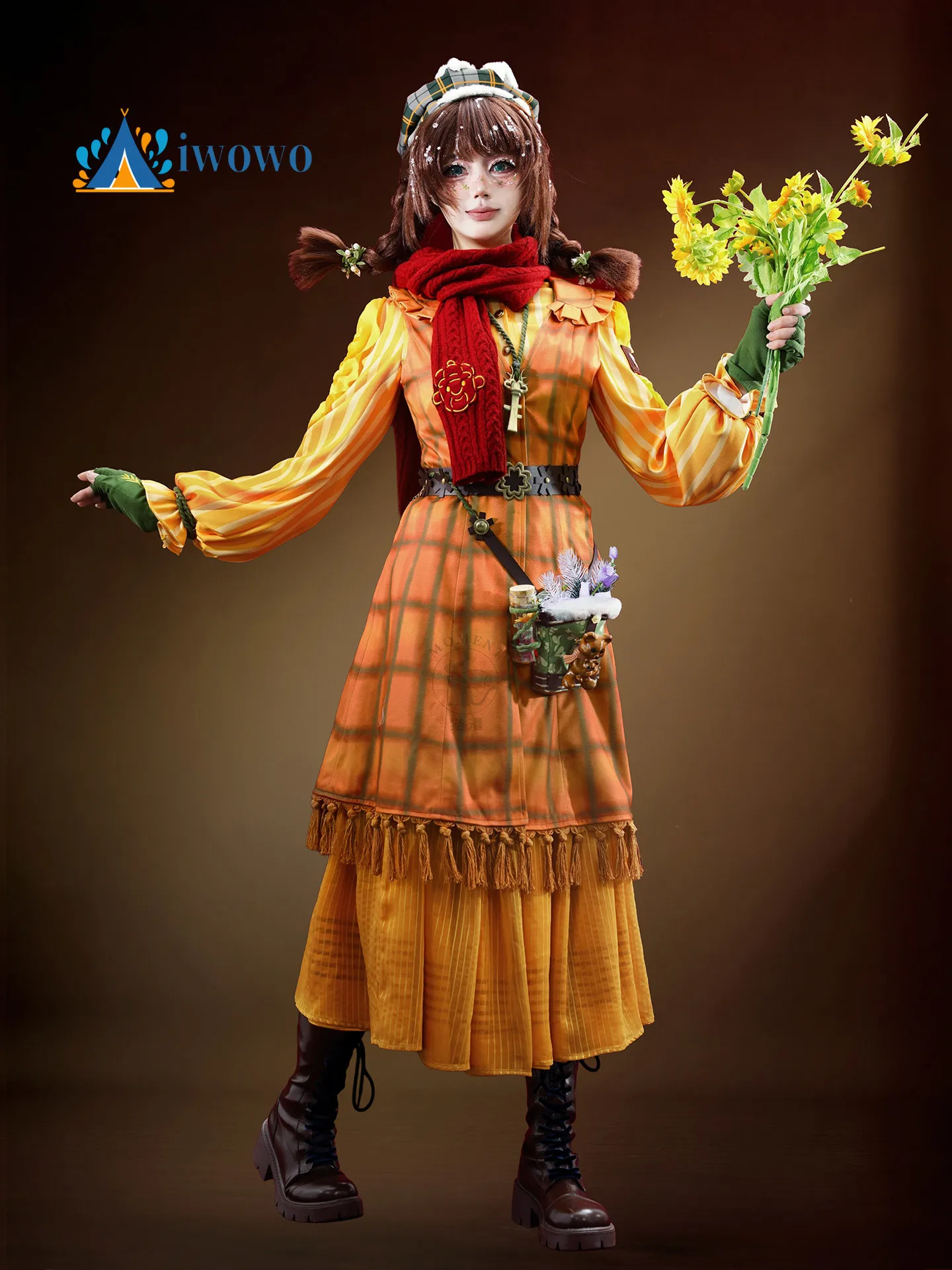 

Identity V Emma Woods Gardener Warm Winter Memories Game Lovely QiZhen Fashion Uniform Cosplay Costume Halloween Lolita Suit