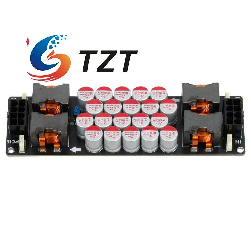 TZT PCHIFI ATX 24Pin Onboard 4-Channel DC Power Filter Board  L-C-L 15A Filtering for Digital Broadcasting Motherboard