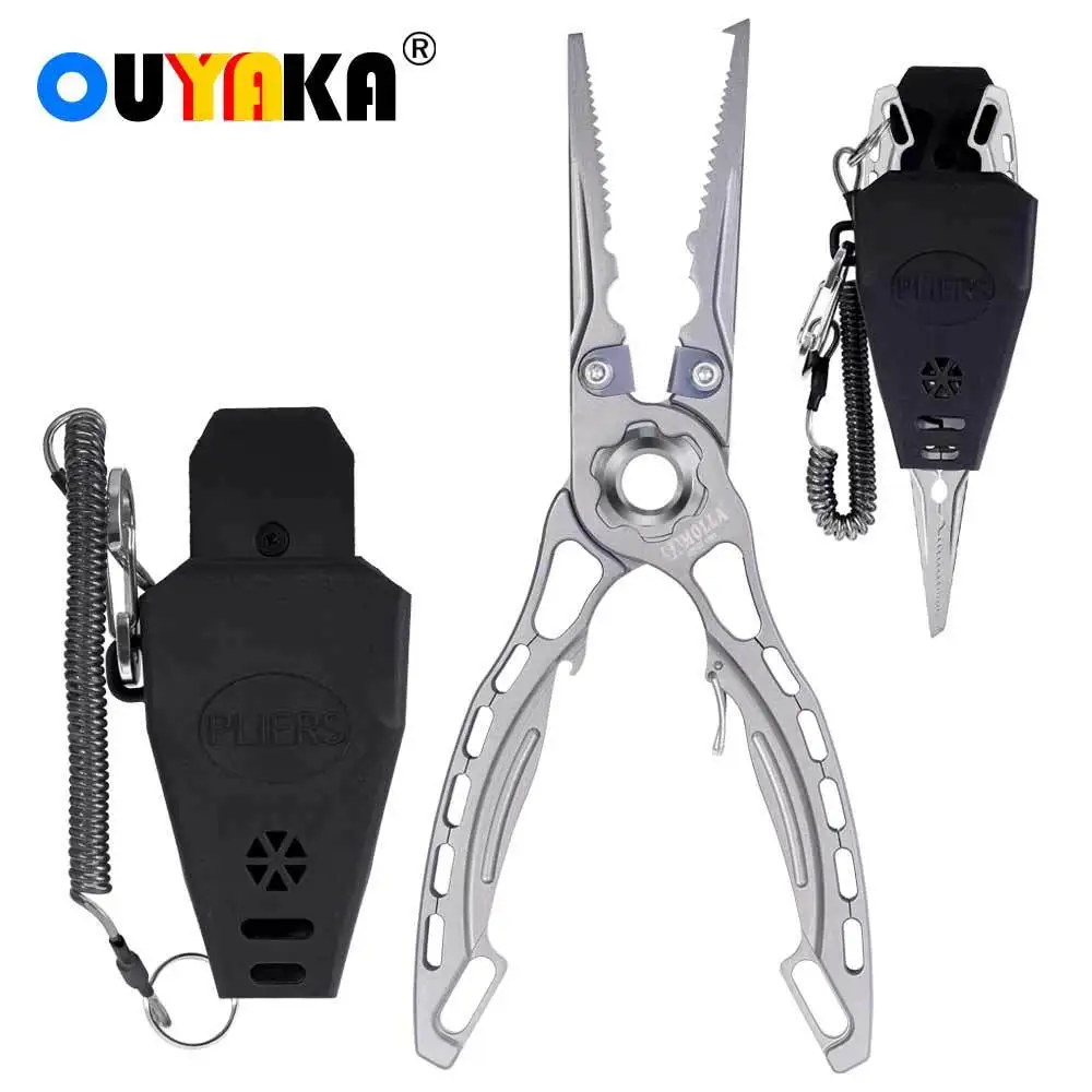 

Multifunctiona Fishing Pliers Accessories Line Cutter Scissors 420 Stainless Steel Body Knot Remover Split Ring Fish Equipment