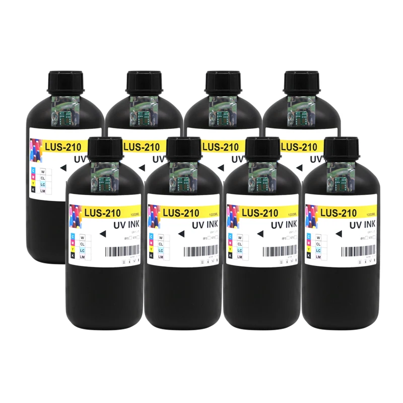 1000ML LUS-210 LUS210 Compatible Replace Ink UV Ink for Mimaki LUS-210 UV Ink For Mimaki UJV100-160 Printer With Chips soft