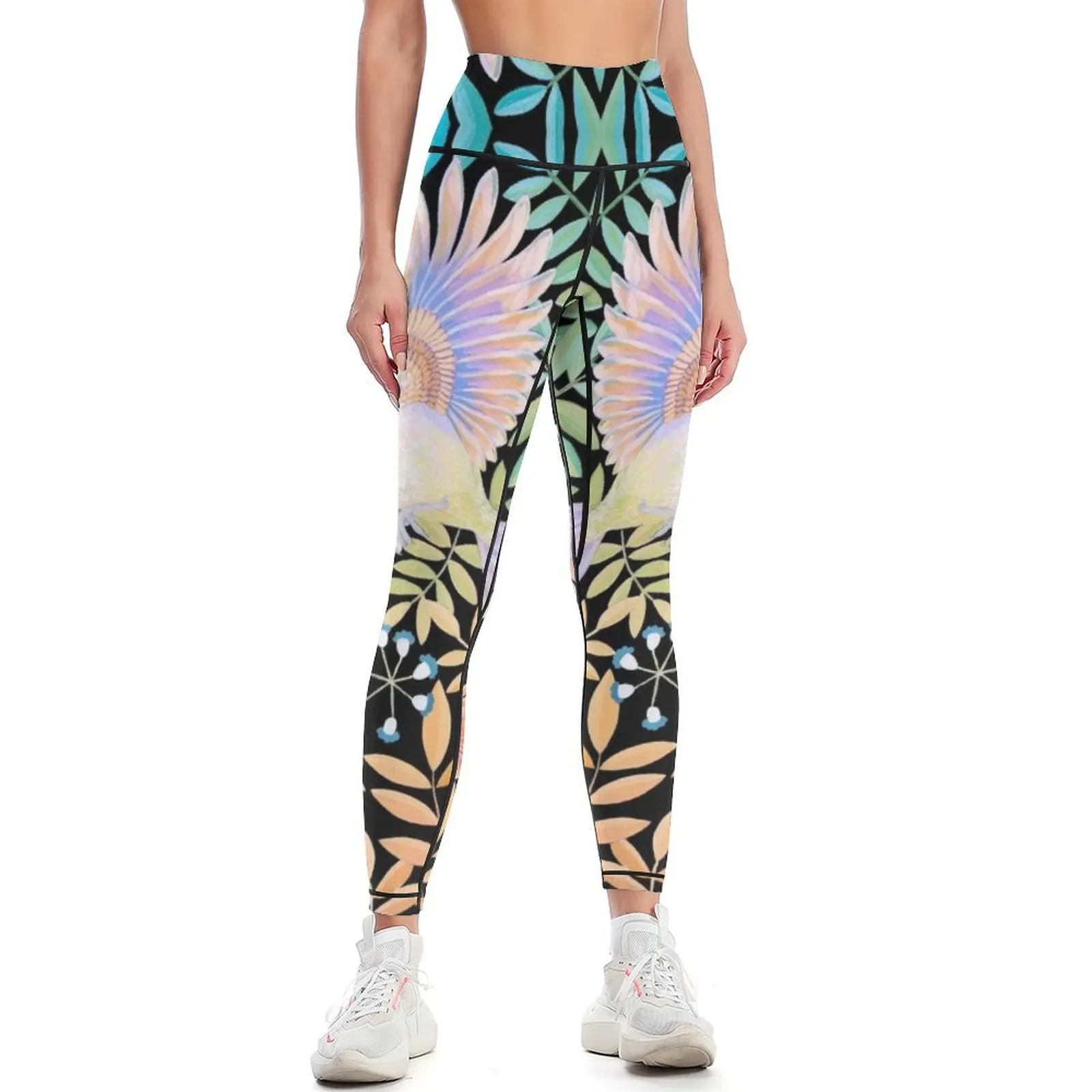 Birds of Paradise Leggings Women's push up Women sports Womens Leggings