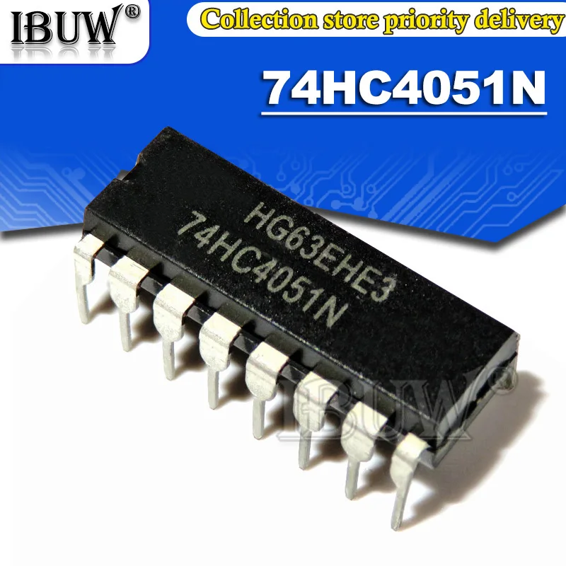 10PCS SN74HC4051N DIP16 SN74HC4051 74HC4051N 74HC4051 DIP Integrated IC