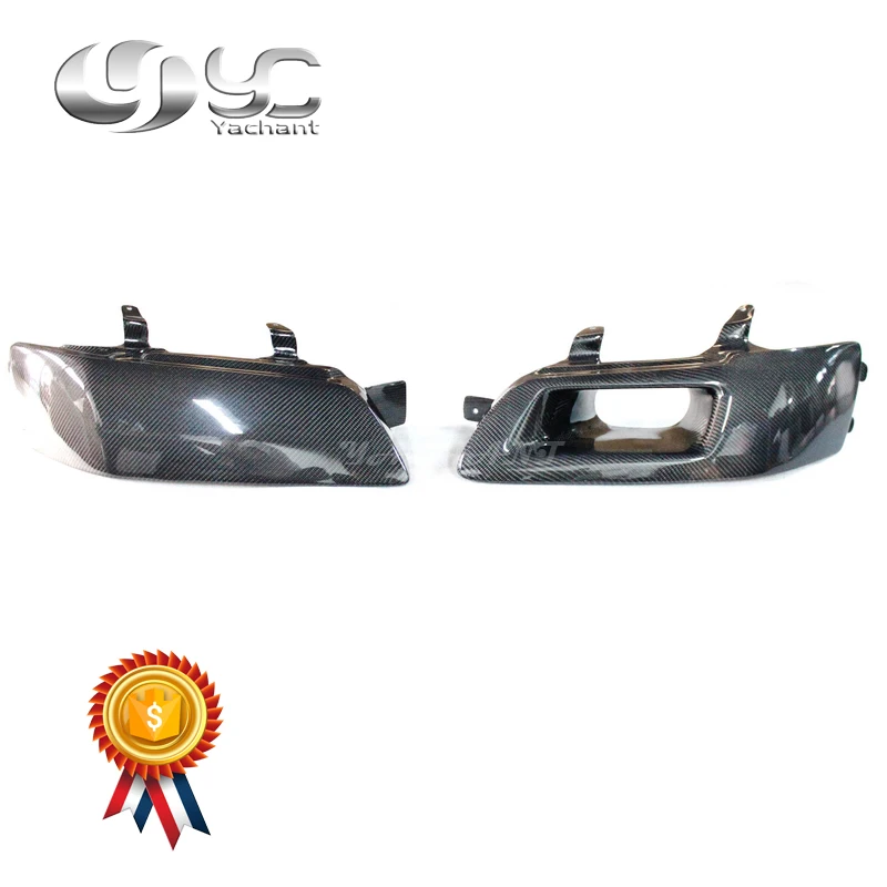 

Trade Assurance Carbon Fiber Headlight Replacement Fit for 2001-2007 Evolution EVO 7 8 9 LHS & RHS Headlight Replacement