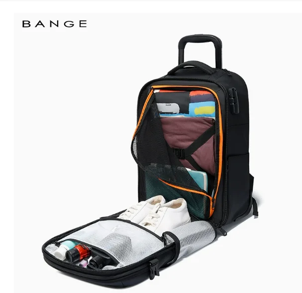 

Дорожные сумки на колесиках 19-дюймовая сумка для ручной клади Мужские дорожные сумки на колесиках Короткие поездки Мягкий боковой рюкзак на колесиках