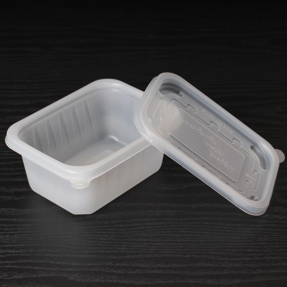 حاوية تعبئة توصيل الطعام ، للاستعمال مرة واحدة ، عجينة JH ، مربعة ، مجموعة #2