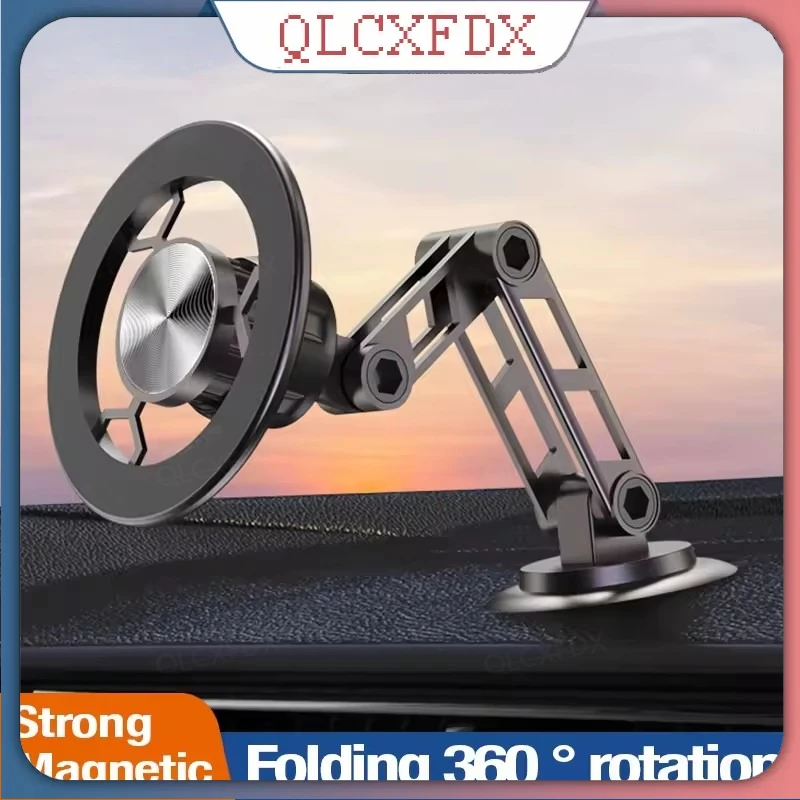 유니버설 360 °   회전식 마그네틱 차량용 핸드폰 거치대, iPhone 15 14 13 12 Pro Max X Samsung Xiaomi 호환