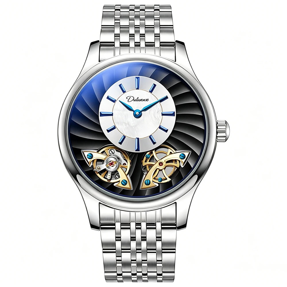 

2026 Men Watch Top Brand Luxury Tourbillon Automatic Watch Men Stainless Steel Fashion Sports Men's Mechanical Wristwatches