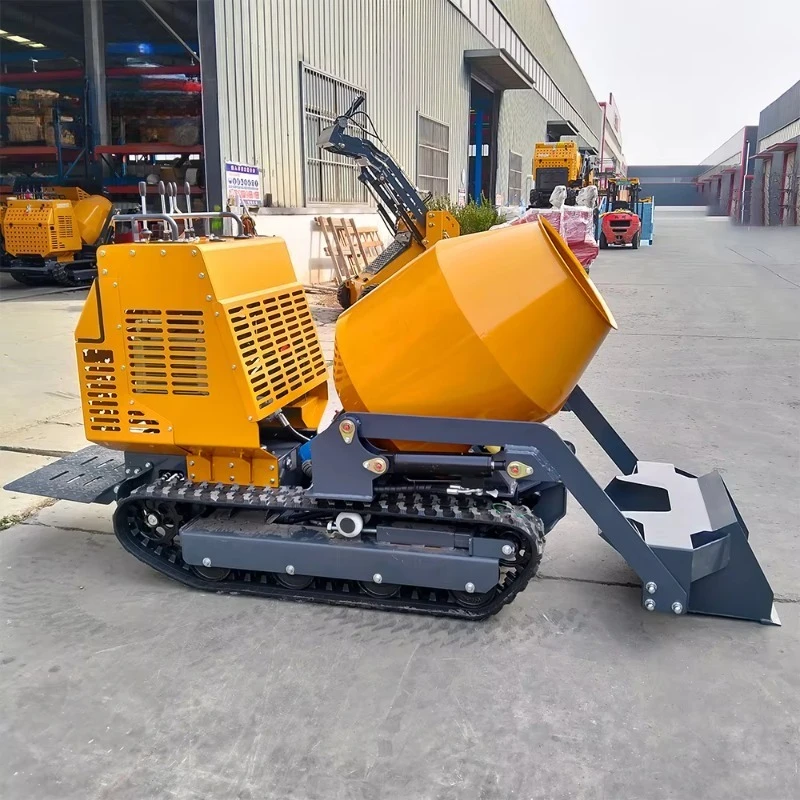 Tough Hydraulic Tracked Cement Mixer Mobile Concrete Mixing Machine For Rough Terrain Construction Mobile Batching Plant