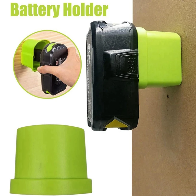 6Pcs Battery Holder For Ryobi 18V Wall Mounted Battery Mounts Portable Li-Ion Battery Hanger Battery Storage Bracket