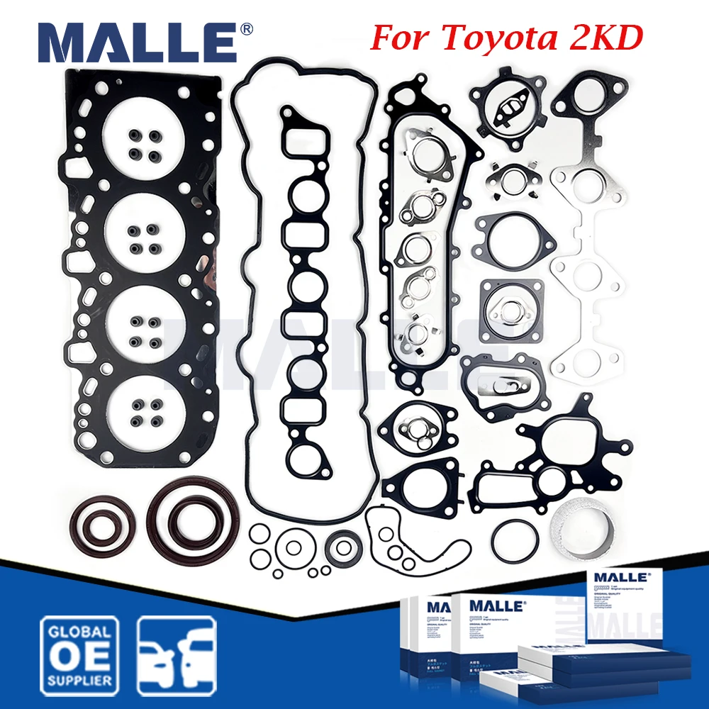 

Engine Full Overhaul Gasket Kit For Toyota Hilux Hiace Cruiser Diesel 2KD 2KD-FTV 2KDTE Auto Parts Car Accessories 04111-30030