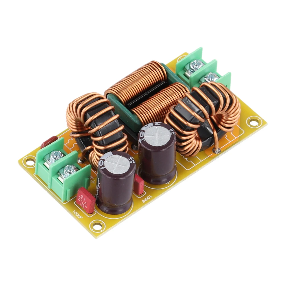 DC LC Filter 2A 4A 10A 20A Electromagnetic Interference Filter EMC FCC Car Audio Filtering DC 12V High Frequency Power Filter