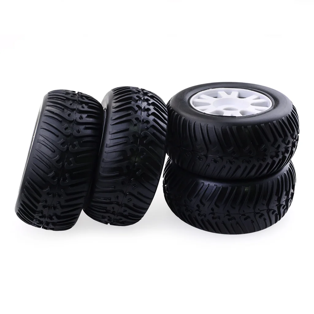 4PCS ZD Racing 1/8 Short Trucks Car Hub And Tire 8409 Pre-glued Wheels 08428 Parts