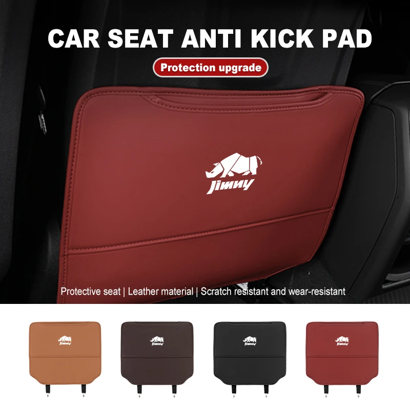 Almohadilla antipatadas para asiento de coche, medio paquete, alfombrilla antisuciedad para niños, cubierta de almacenamiento para Suzuki Jimny b74 jb23 jb64 jb43 jb53 jb32
