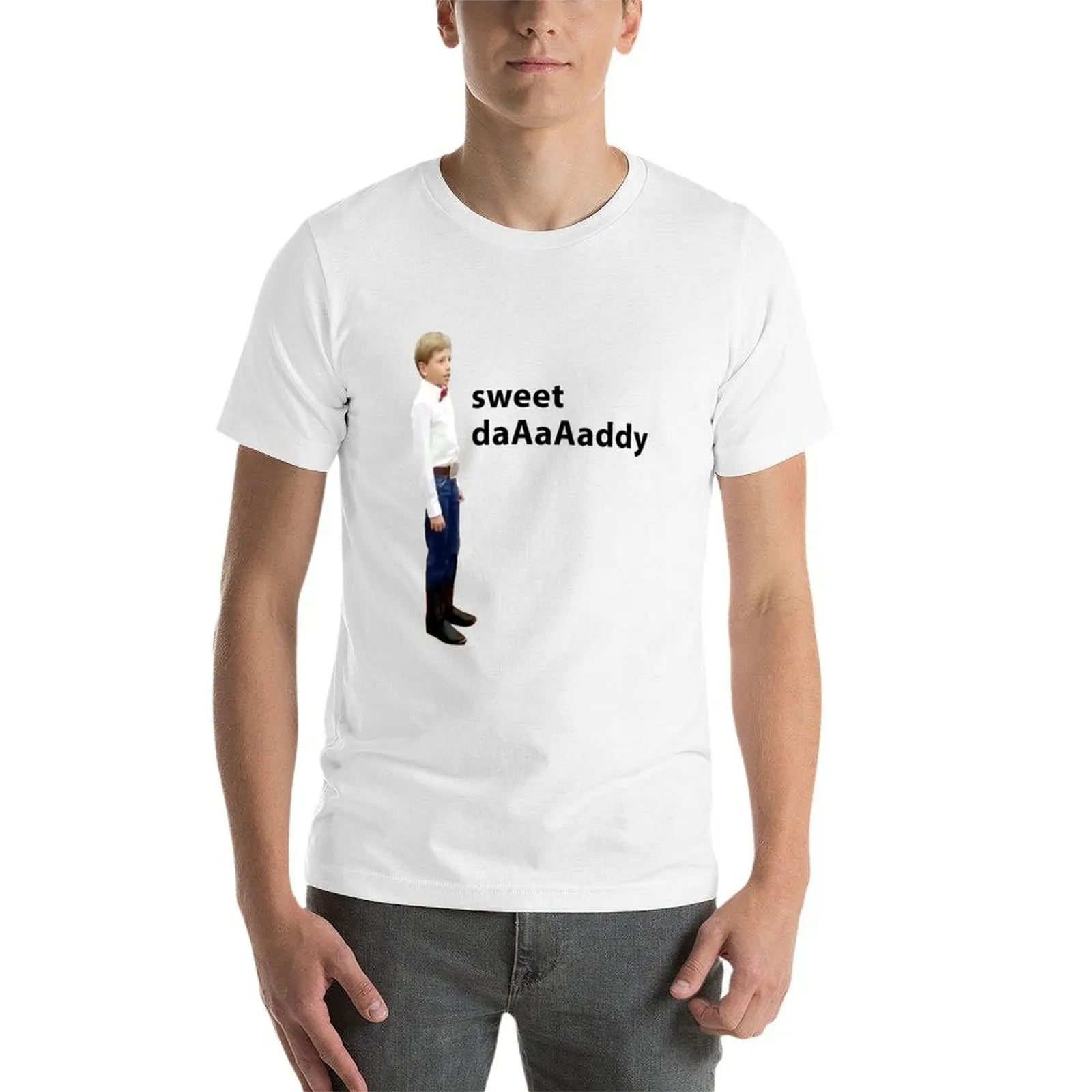 Walmart Yodel كيد الحلو الأب تي شيرت تي شيرت شخصية تي شيرت مع مطبوعات رجل تي شيرت القطن عالية الجودة تي شيرت