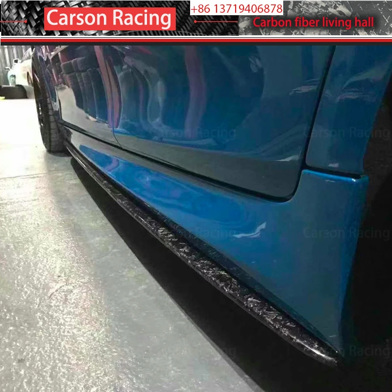 لـ F30 F31 3 Series 2012-2018 M-Sport ملحقات خارجية من ألياف الكربون الحقيقية تنانير جانبية بما في ذلك مصد شفرة المفسد