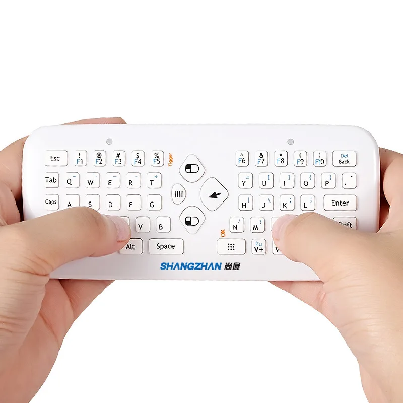 Wireless Air Mouse Keyboard 20m Range Thumb Mini Keyboard with Mice Motion Gyro G-snsor Gaming Mause Remote Control For TV Box