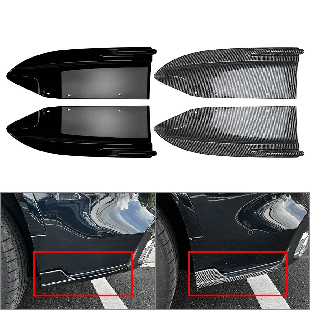 1Pair Car Rear Lip Wrap Angle Corner Spoiler For BMW X5 G05 M Sport 2019 2020 2021 2022 2023