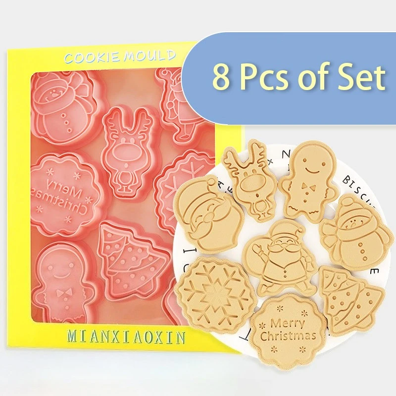 Cookie Cutter Set - Zestaw 8 foremek do ciastek świątecznych