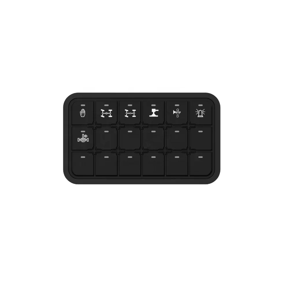 Bestseller, High Quality, Good Price 18 Buttons CAN Bus Keypads Intelligent Control Unit 3*6 Silicone Push Button Switch Panel