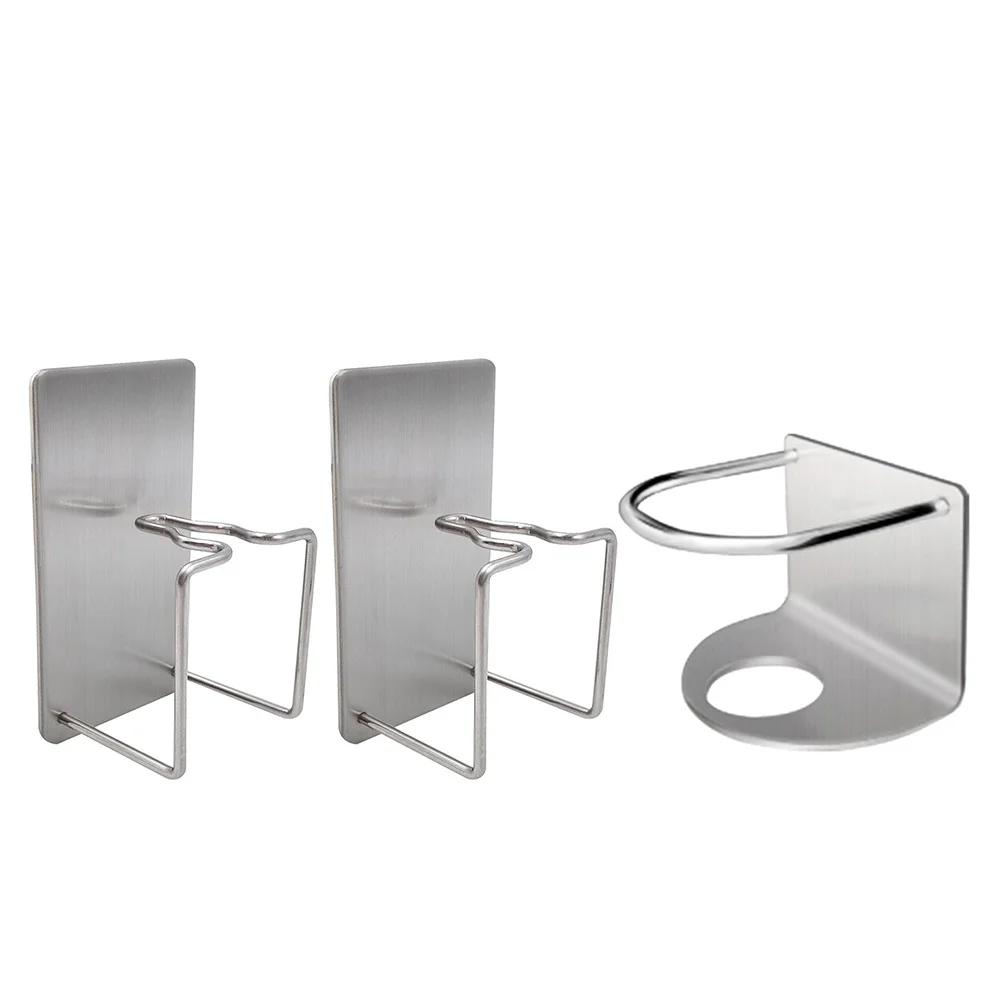 

3Pcs Toothbrush Holder Wall Mounted Stainless Steel Bathroom Organizer Space Saving Elegant Compact Design Toothbrush Rack