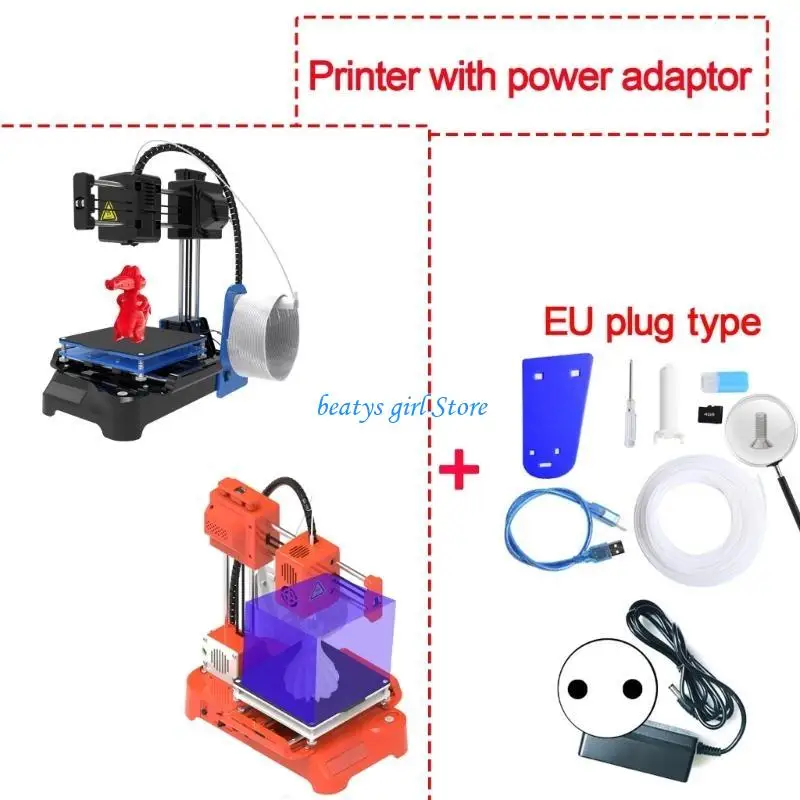 

Portable -принтер C7AB для начинающих FDM Printing с быстрым нагреванием USB -соединения и слота карт памяти для новых